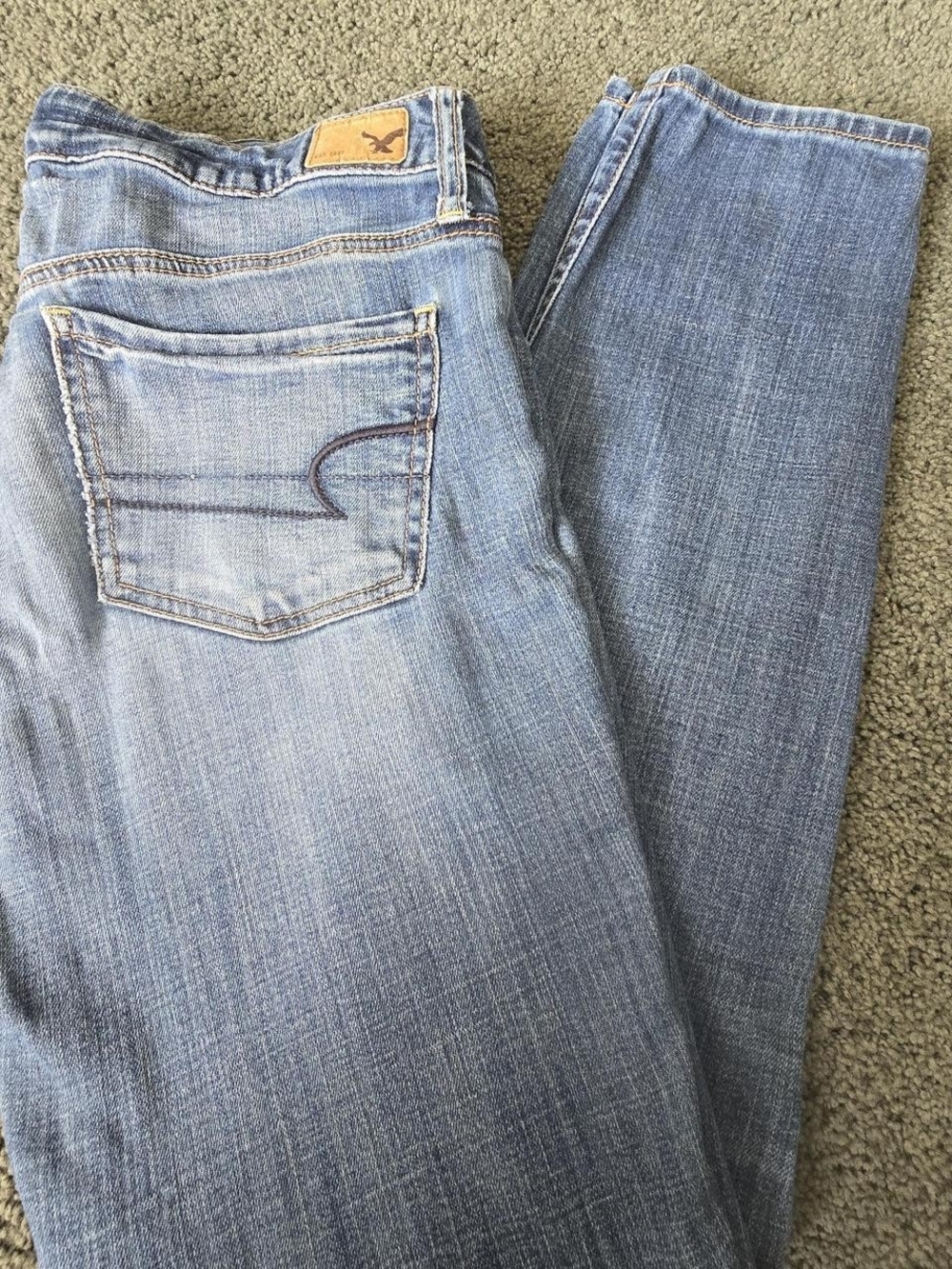 American Eagle Outfitters Light Blue Straight Leg Jeans